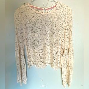 Taylor & Sage Cream Lace top